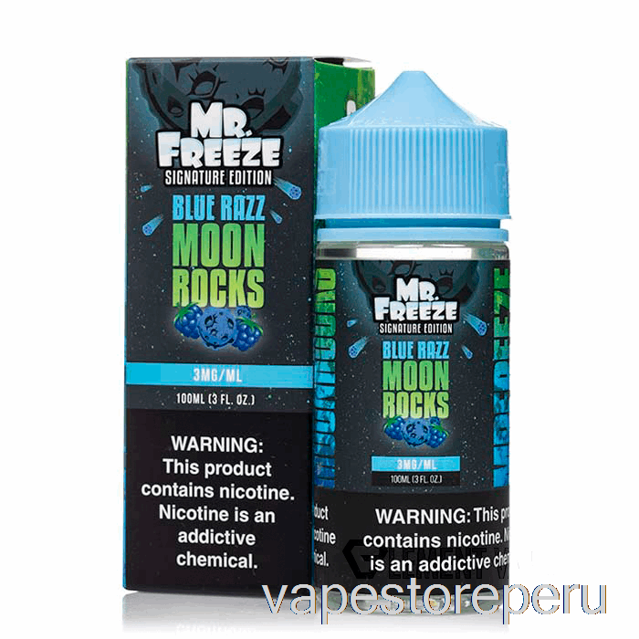 Vape Recargable Moonrocks - Blue Razz - Mr Frozen - 100ml 3mg